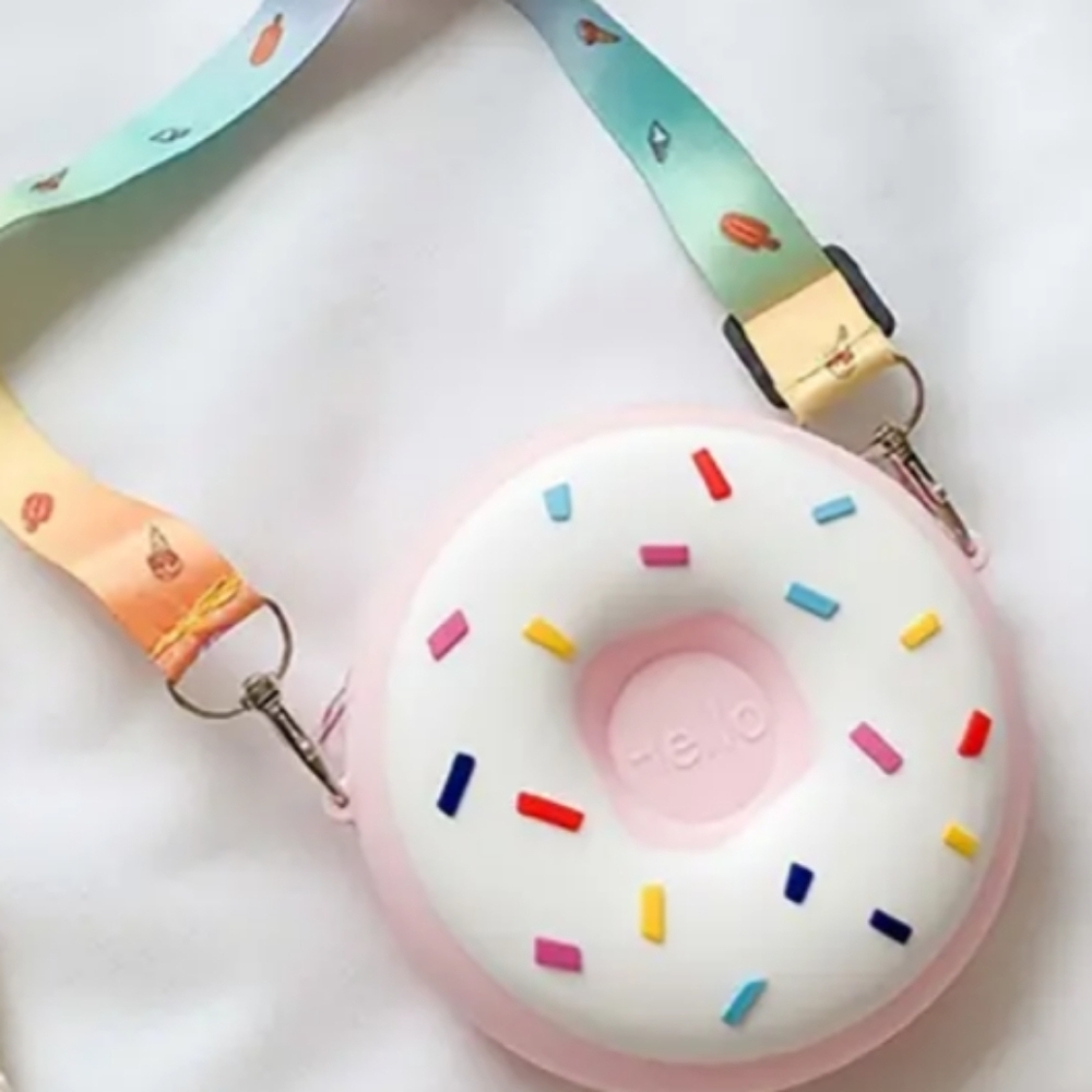 Pink Donut Sprinkles Mini Purse